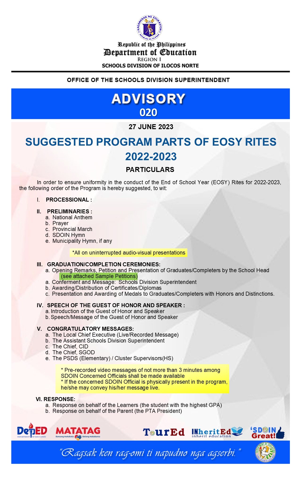 2023 Advisory 020 Part 1