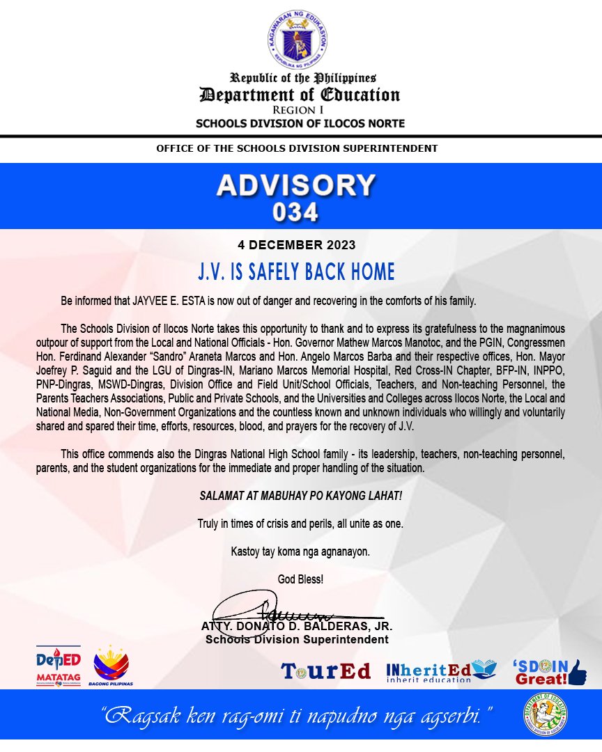 2023 Advisory 034